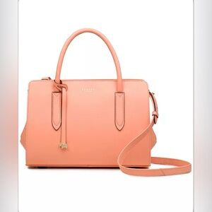 Radley London Liverpool Street Leather Ziptop Double Handle Tote/Hand Bag.